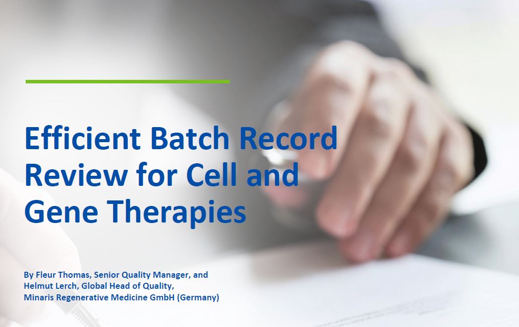 Efficient Batch Record Review for Cell and Gene Therapies
